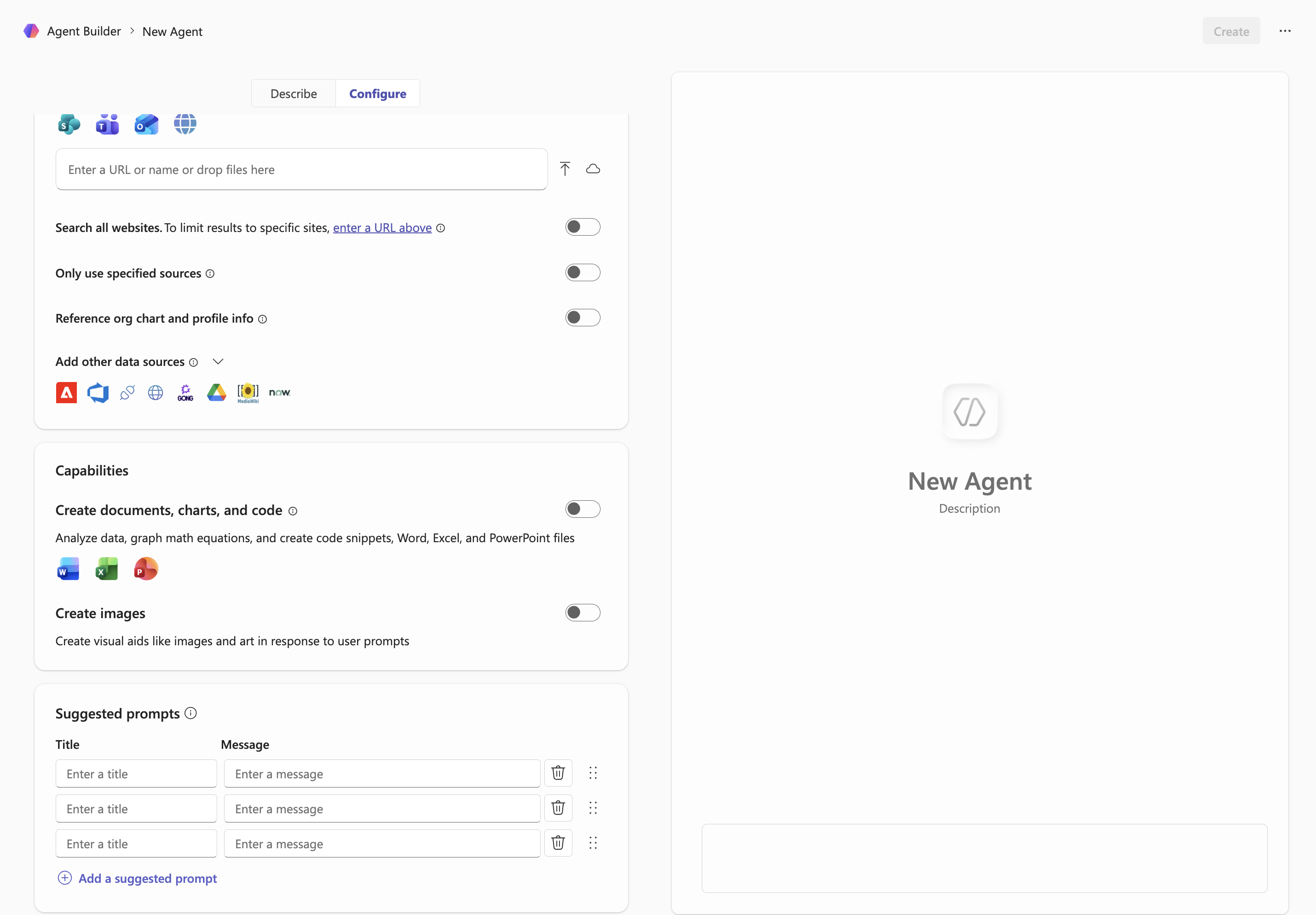 Copilot capabilities and prompts